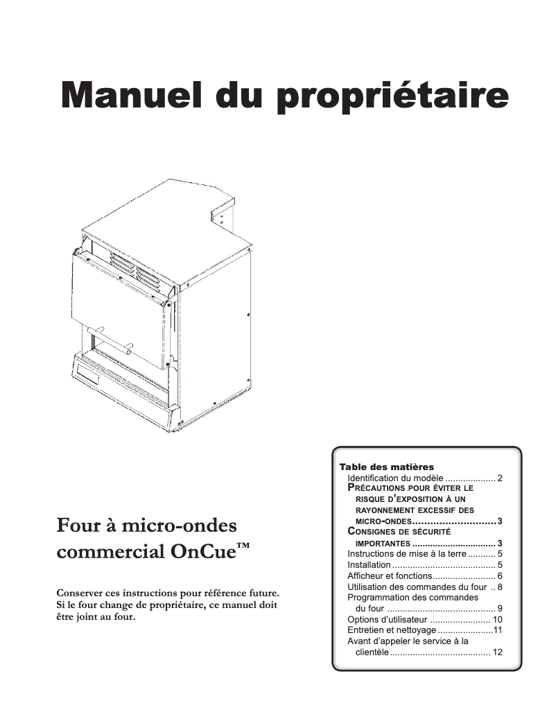Page 1 de la notice Manuel utilisateur ACP MOC5241