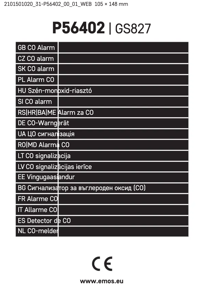 Image de la première page du manuel de l'appareil P56402