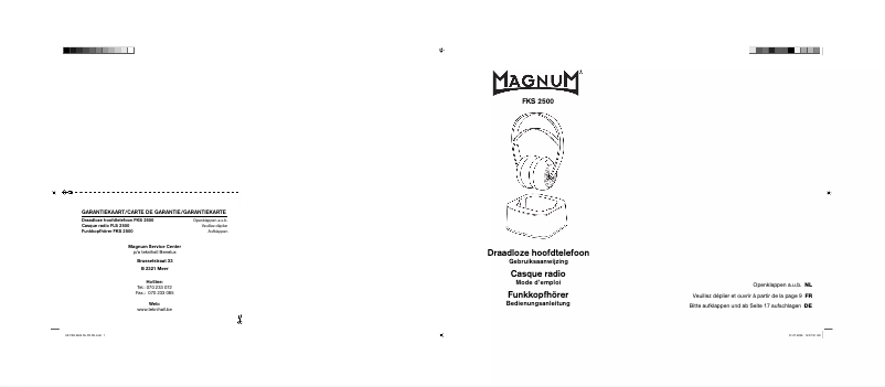 Page n°1 - Manuel utilisateur Magnum FKS2602