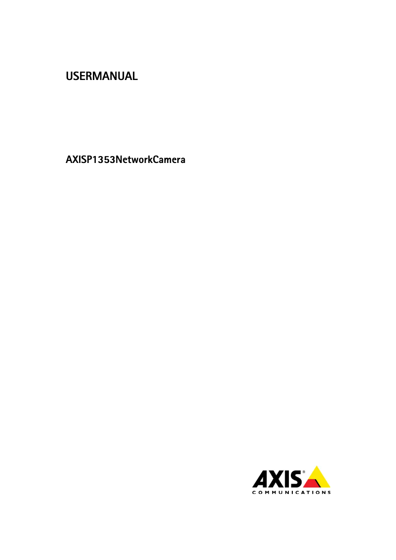 Imagen de la primera página del manual del dispositivo P1353