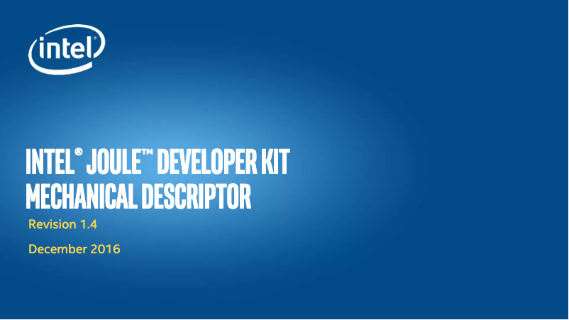 Image de la première page du manuel de l'appareil Joule 550x Developer Kit