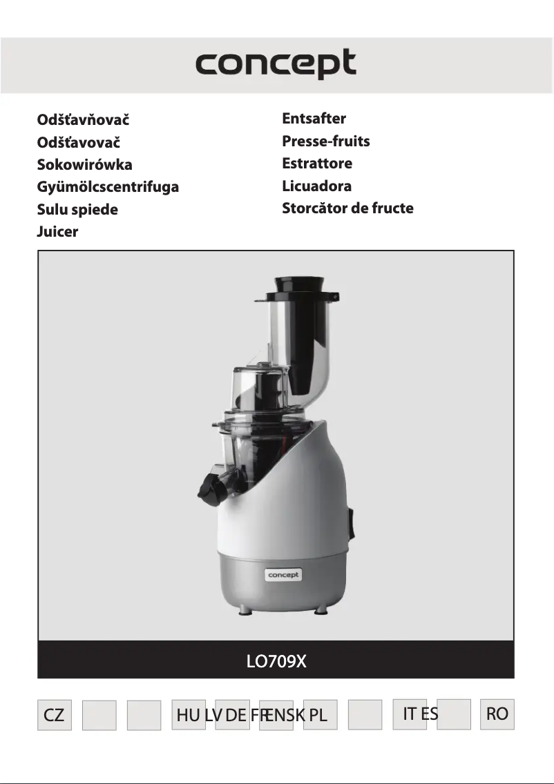 Page n°1 - Manuel utilisateur Concept LO7090