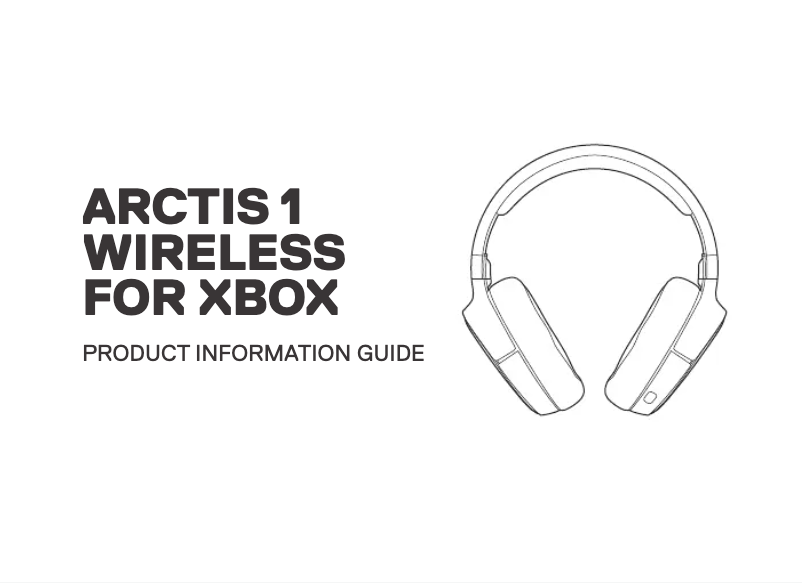 Página 1 del manual Folleto Steelseries Arctis 1