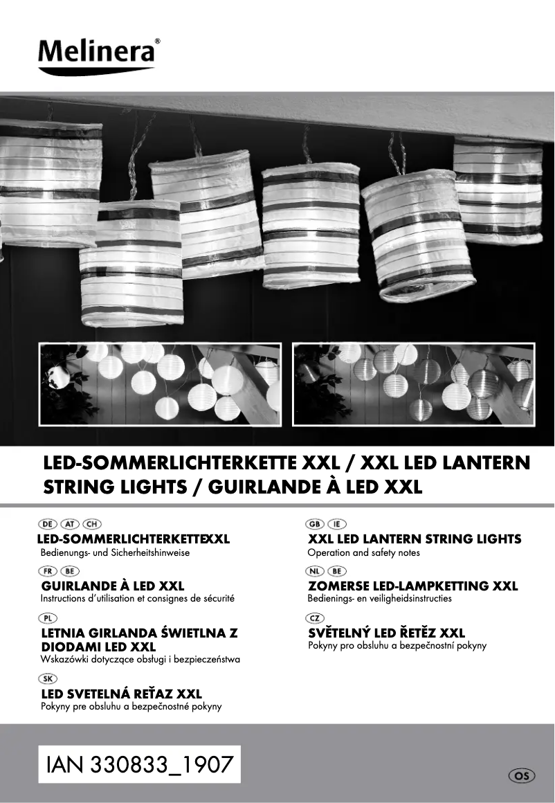 Page n°1 - Manuel utilisateur Melinera IAN 330833