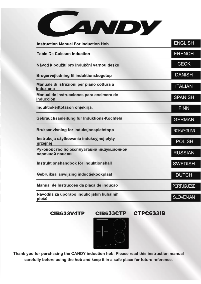 Image de la première page du manuel de l'appareil CTPC633IB