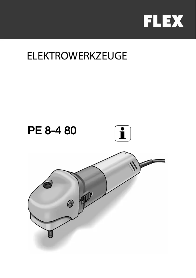 Image de la première page du manuel de l'appareil PE 8-4 80