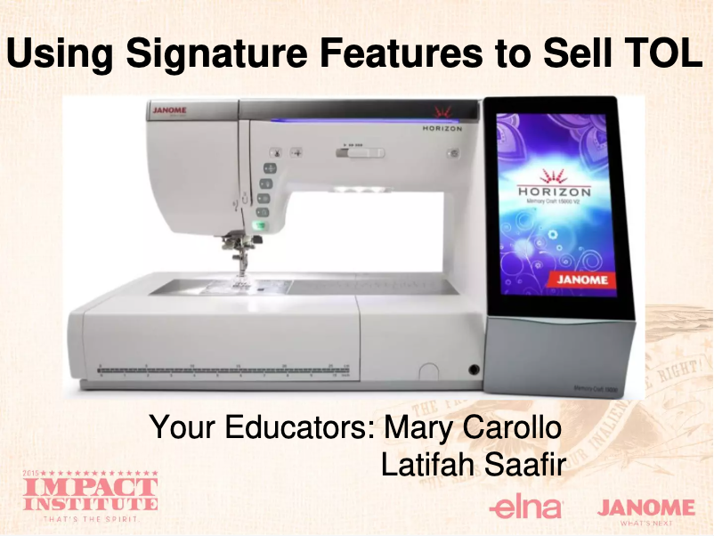 Page n°1 - Fiche technique Janome Horizon Quilt Maker Memory Craft 15000