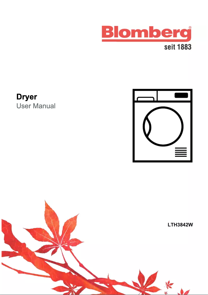 Page n°1 - Manuel utilisateur Blomberg LTH3842W