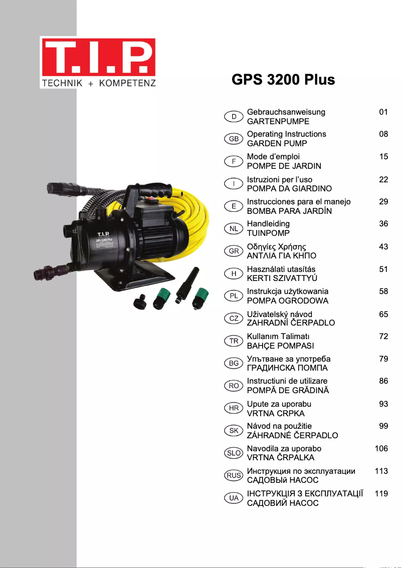 Image de la première page du manuel de l'appareil GPS 3200 Plus