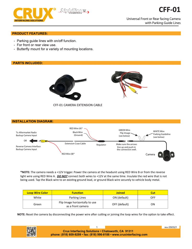 Image de la première page du manuel de l'appareil CFF-01