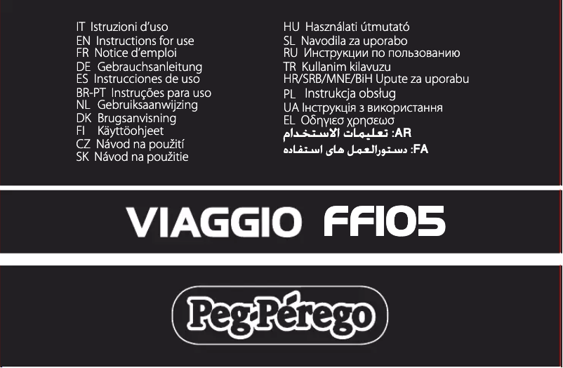 Page 1 de la notice Manuel utilisateur Peg Perego Viaggio FF105