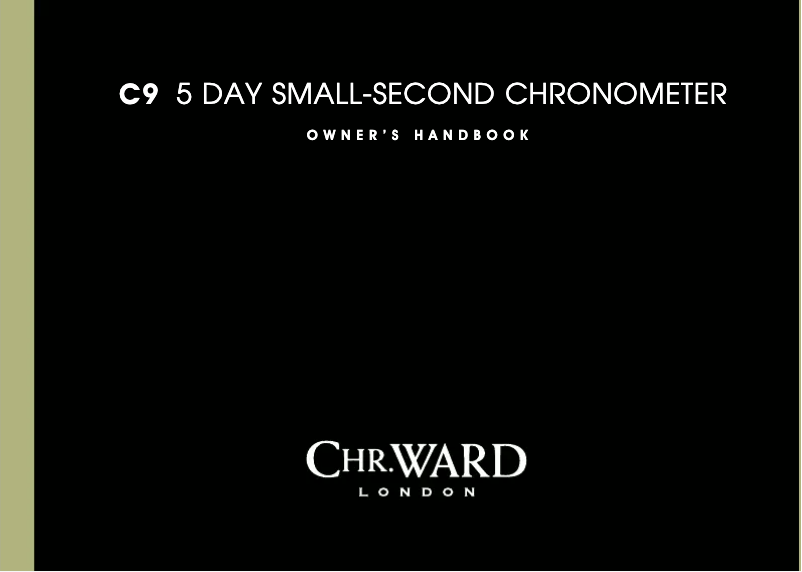 Image de la première page du manuel de l'appareil C9 5 Day Small-Second