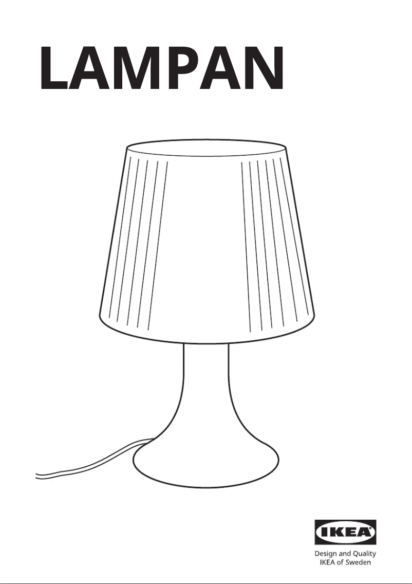 Image de la première page du manuel de l'appareil LAMPAN 600.554.19