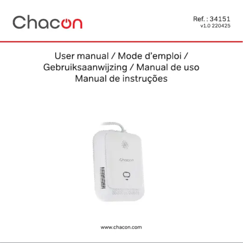 Page 1 de la notice Manuel utilisateur Chacon 34151