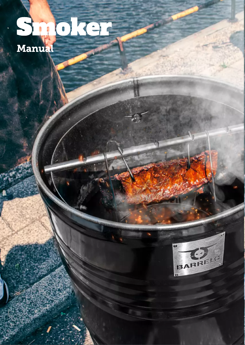 Page 1 de la notice Manuel utilisateur BarrelQ Big Smoker Kit