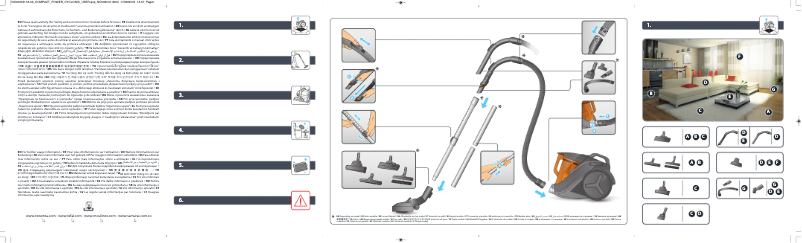 Image de la première page du manuel de l'appareil Power Cyclonic TW3724RA