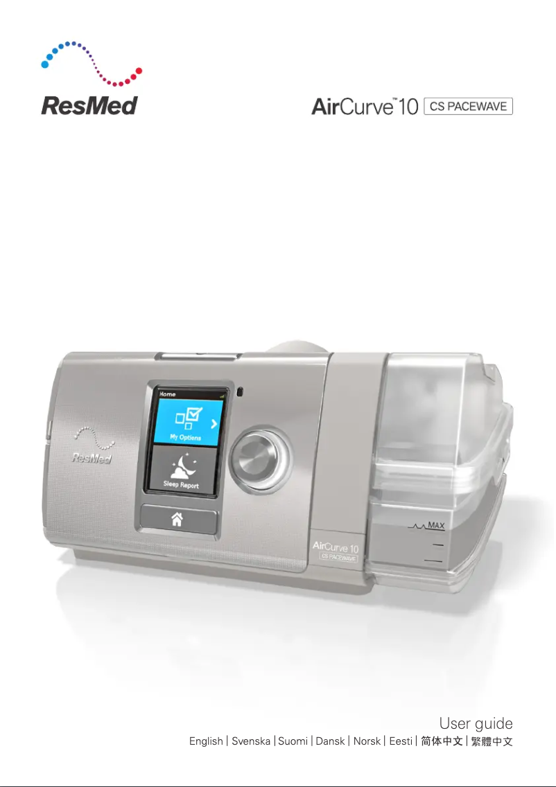 Page n°1 - Manuel utilisateur ResMed AirCurve 10 CS PaceWave