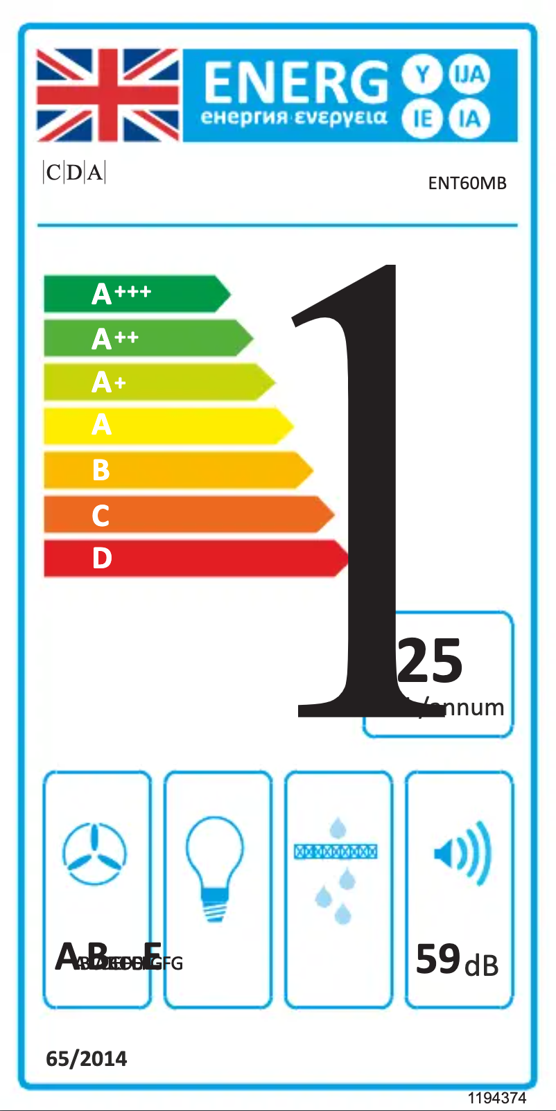 Image de la première page du manuel de l'appareil ENT60MB