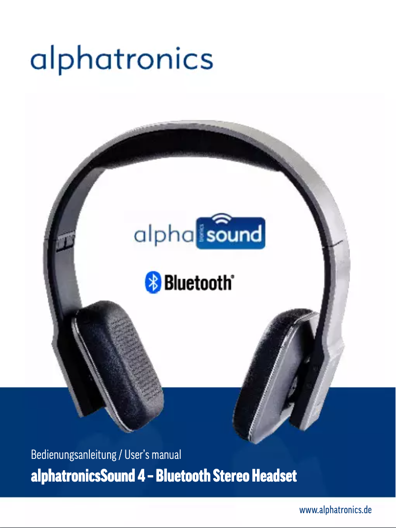 Page n°1 - Manuel utilisateur Alphatronics Sound 4