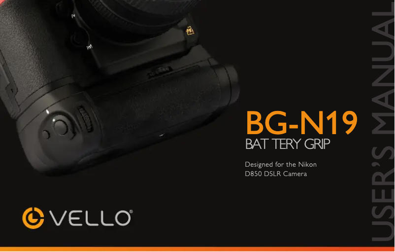 Image de la première page du manuel de l'appareil BG-N19
