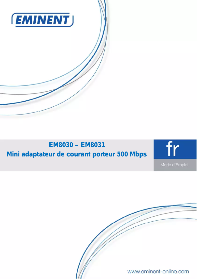 Page 1 de la notice Manuel utilisateur Eminent EM8030