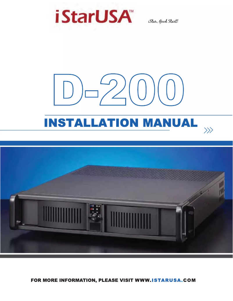 Image de la première page du manuel de l'appareil D-200L