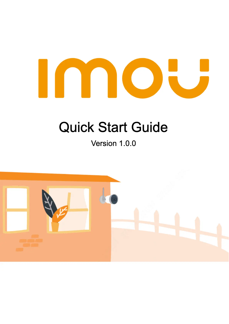 Page 1 de la notice Manuel utilisateur Imou Bullet Lite 4MP