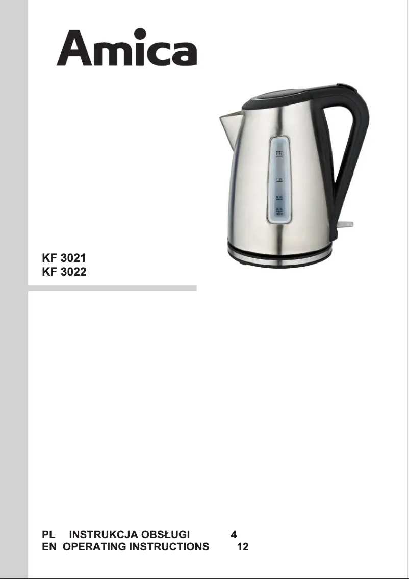 Page n°1 - Manuel utilisateur Amica KF 3021