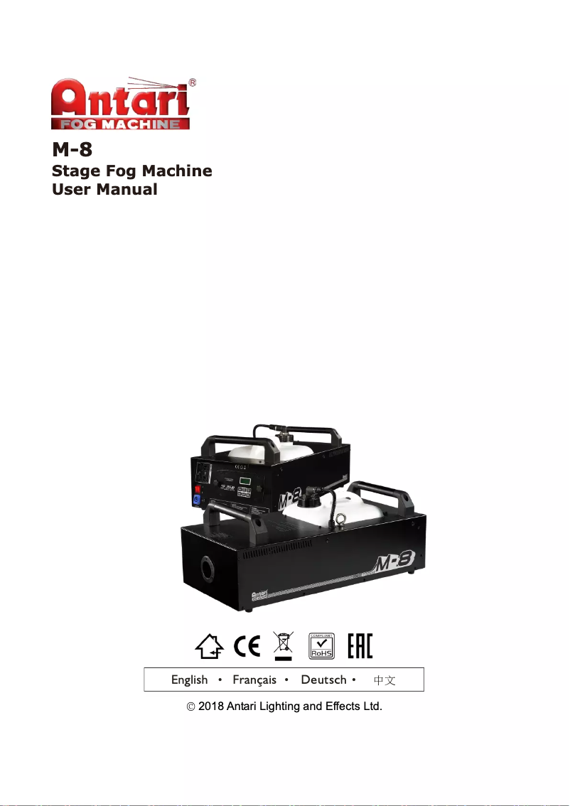 Image de la première page du manuel de l'appareil M-8