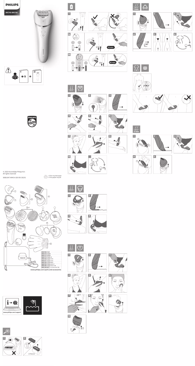 Page 1 de la notice Manuel utilisateur Philips Series 9000 BRE770