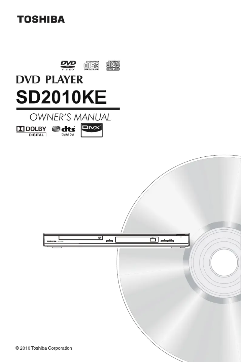 Page n°1 - Manuel utilisateur Toshiba SD2010