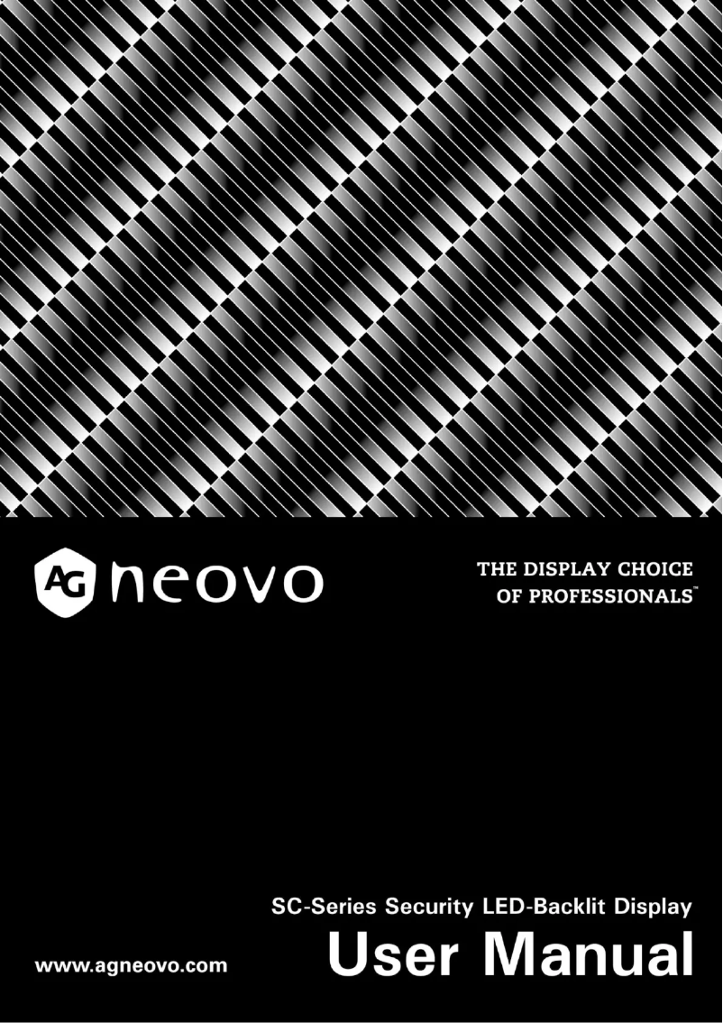 Page 1 de la notice Manuel utilisateur AG Neovo SC-22