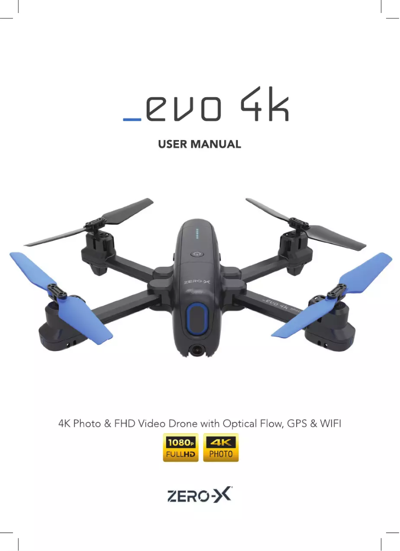Page n°1 - Manuel utilisateur Zero-X Evo 4K