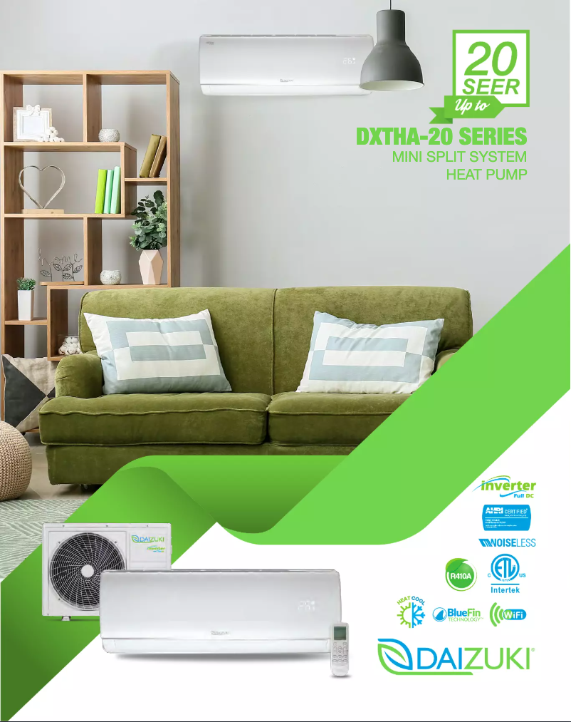 Page 1 de la notice Fiche technique Daizuki DXTH18X426A-20