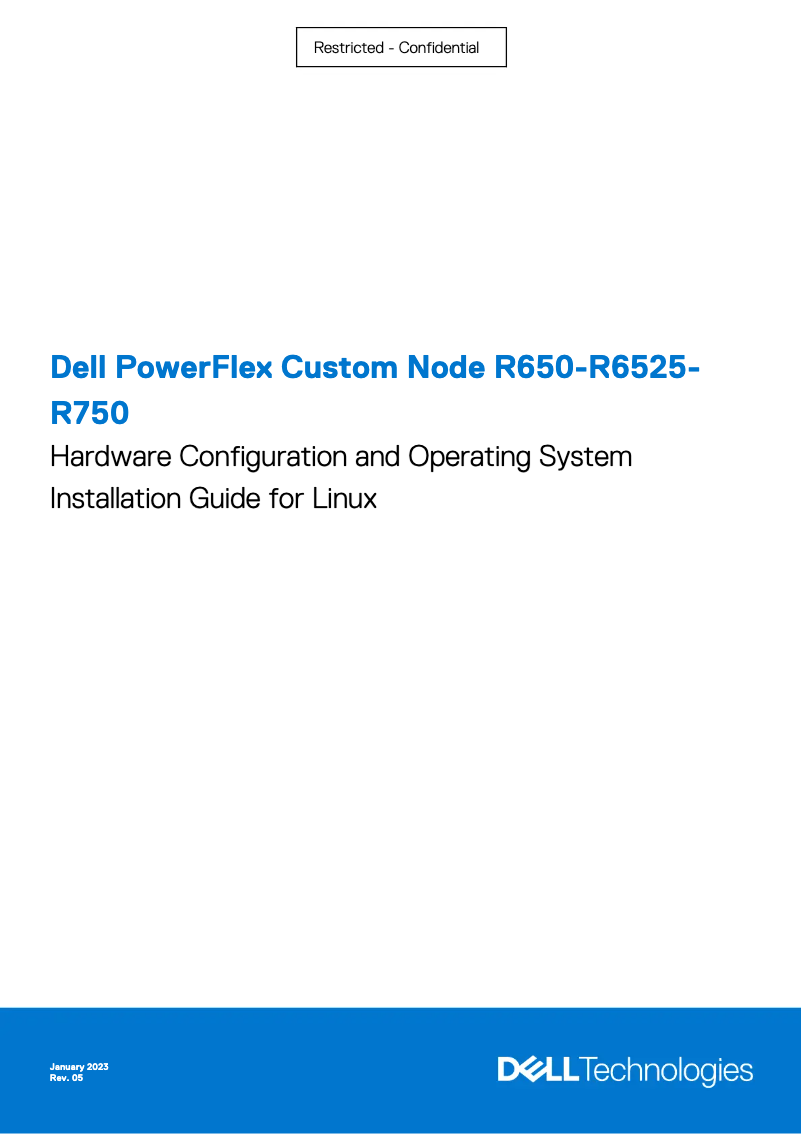 Page n°1 - Guide d'installation Dell PowerEdge R6525
