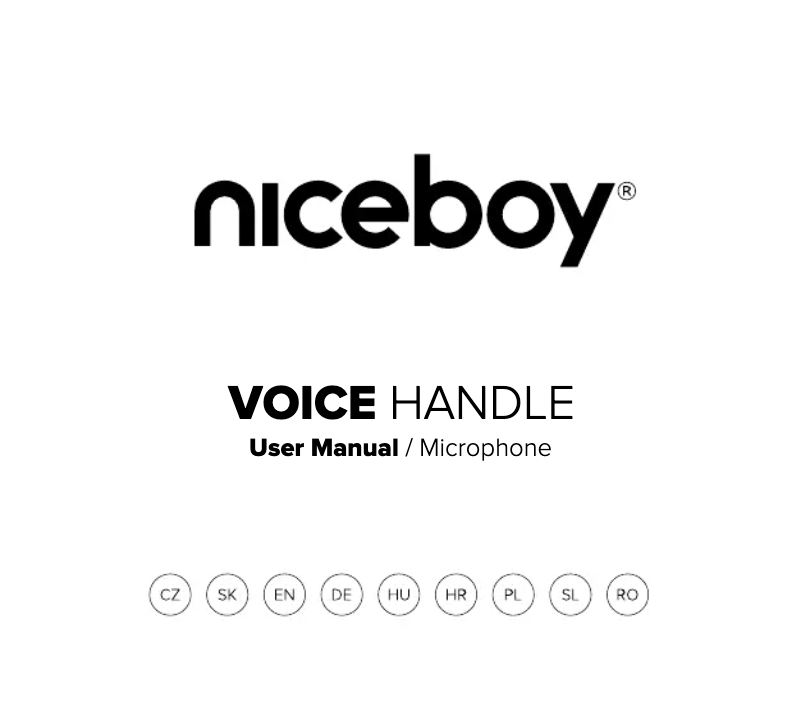 Image de la première page du manuel de l'appareil VOICE Handle