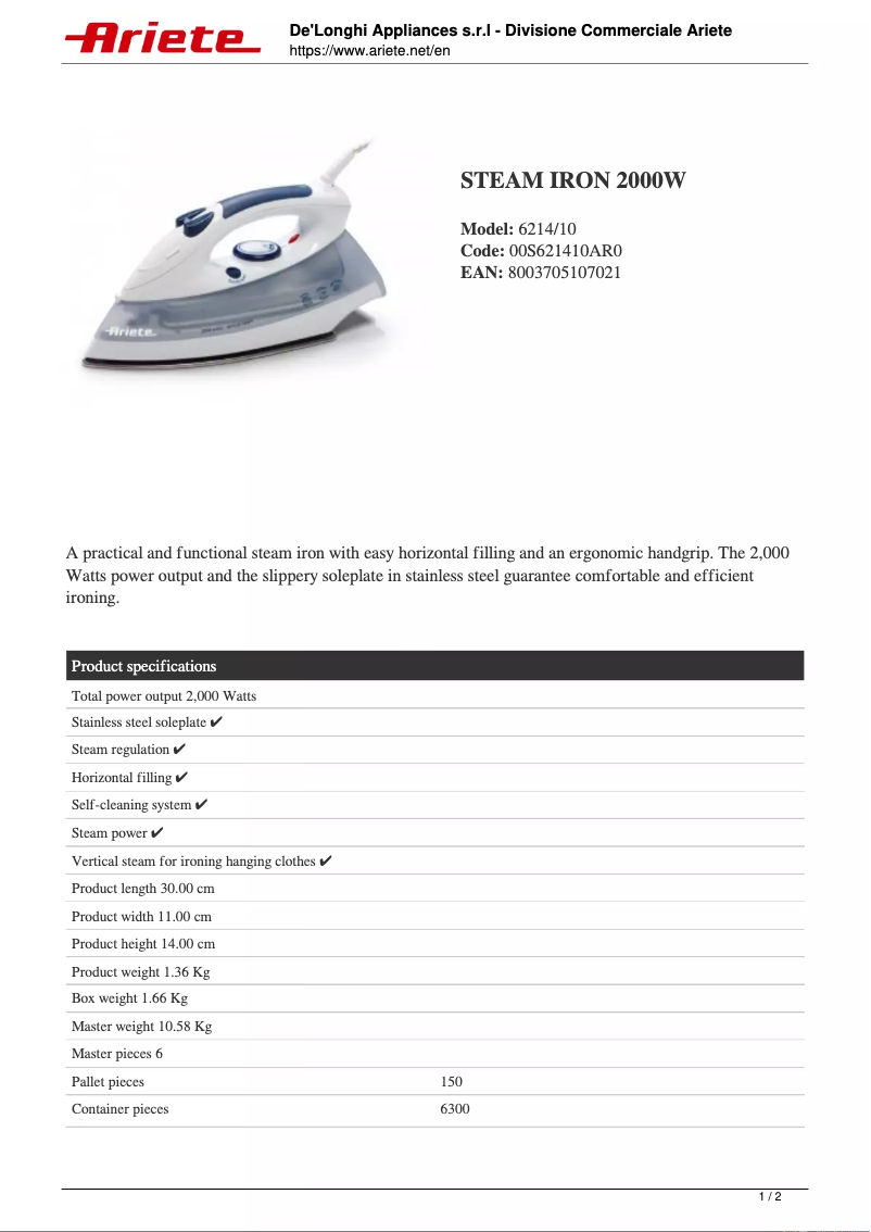 Image de la première page du manuel de l'appareil 6214