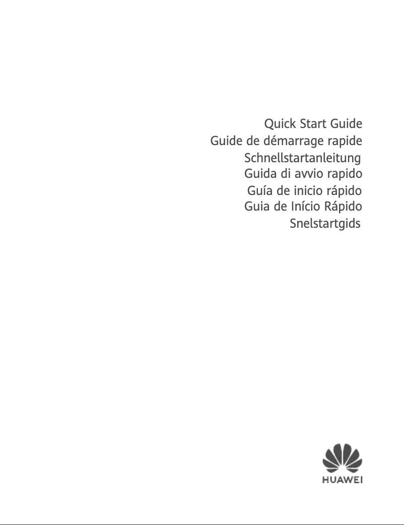 Image de la première page du manuel de l'appareil Matebook 14 (2020)