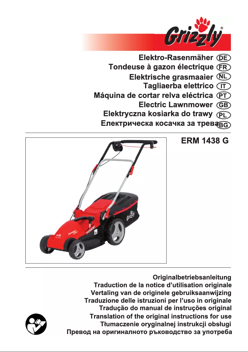 Page n°1 - Manuel utilisateur Grizzly ERM 1438 G