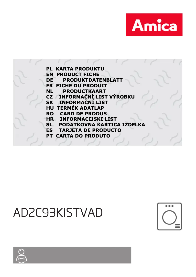 Image de la première page du manuel de l'appareil AD2C93KiStVAD