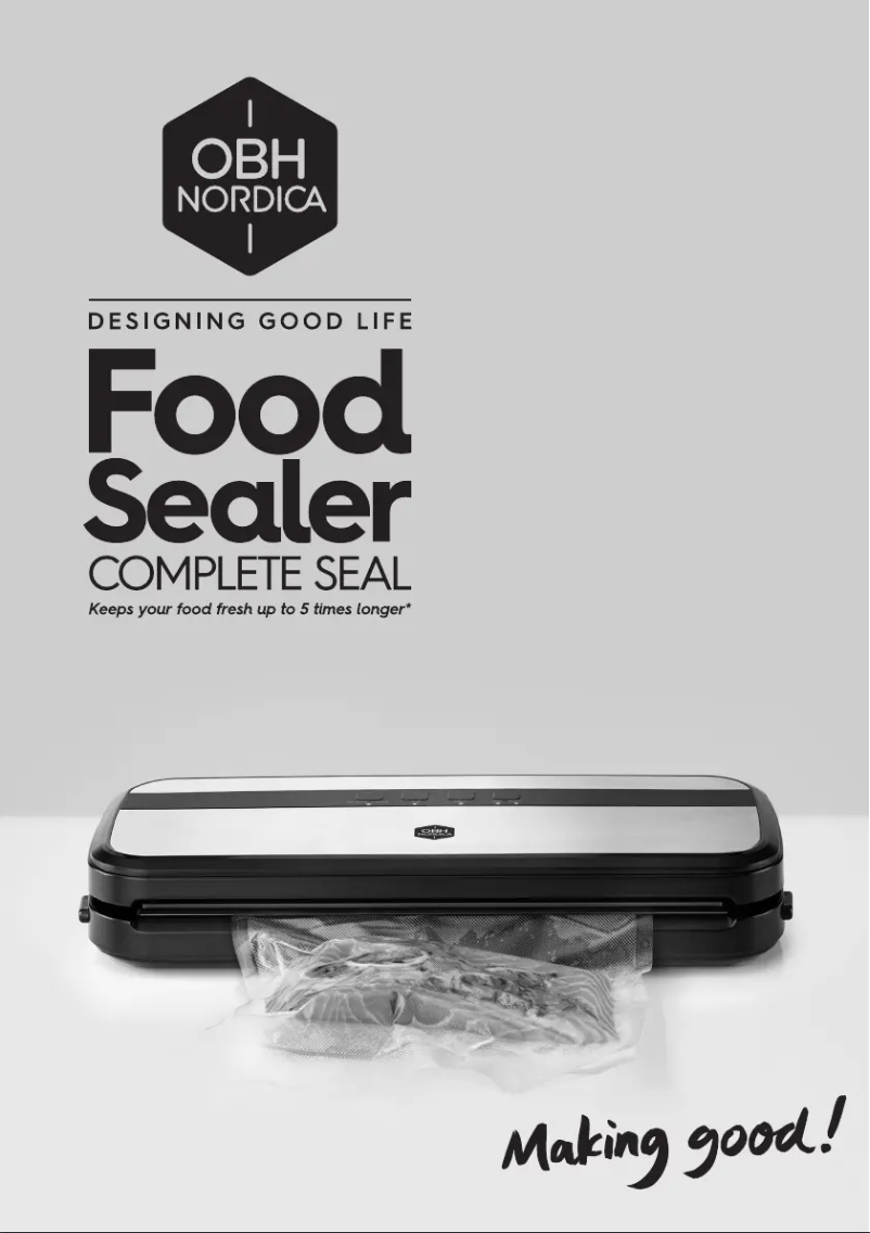 Página 1 del manual Manual de usuario OBH Nordica Complete Seal 7938