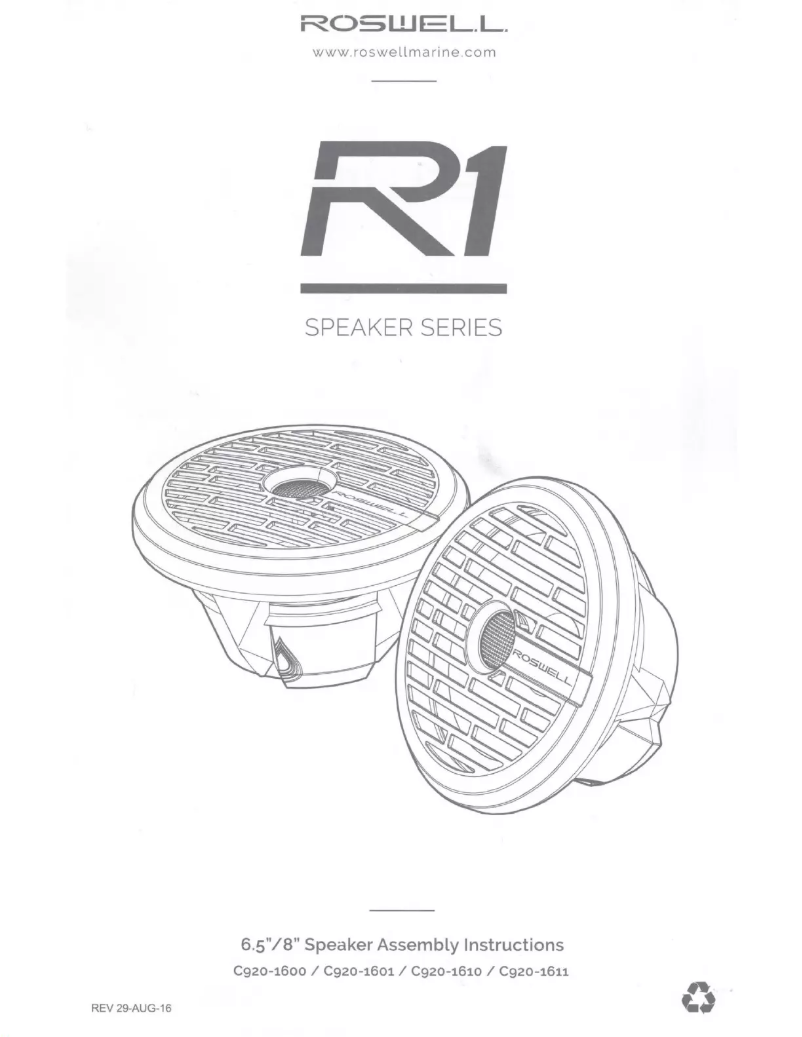 Page n°1 - Manuel utilisateur Roswell R1 8
