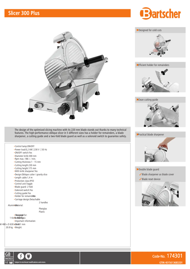 Image de la première page du manuel de l'appareil 174301