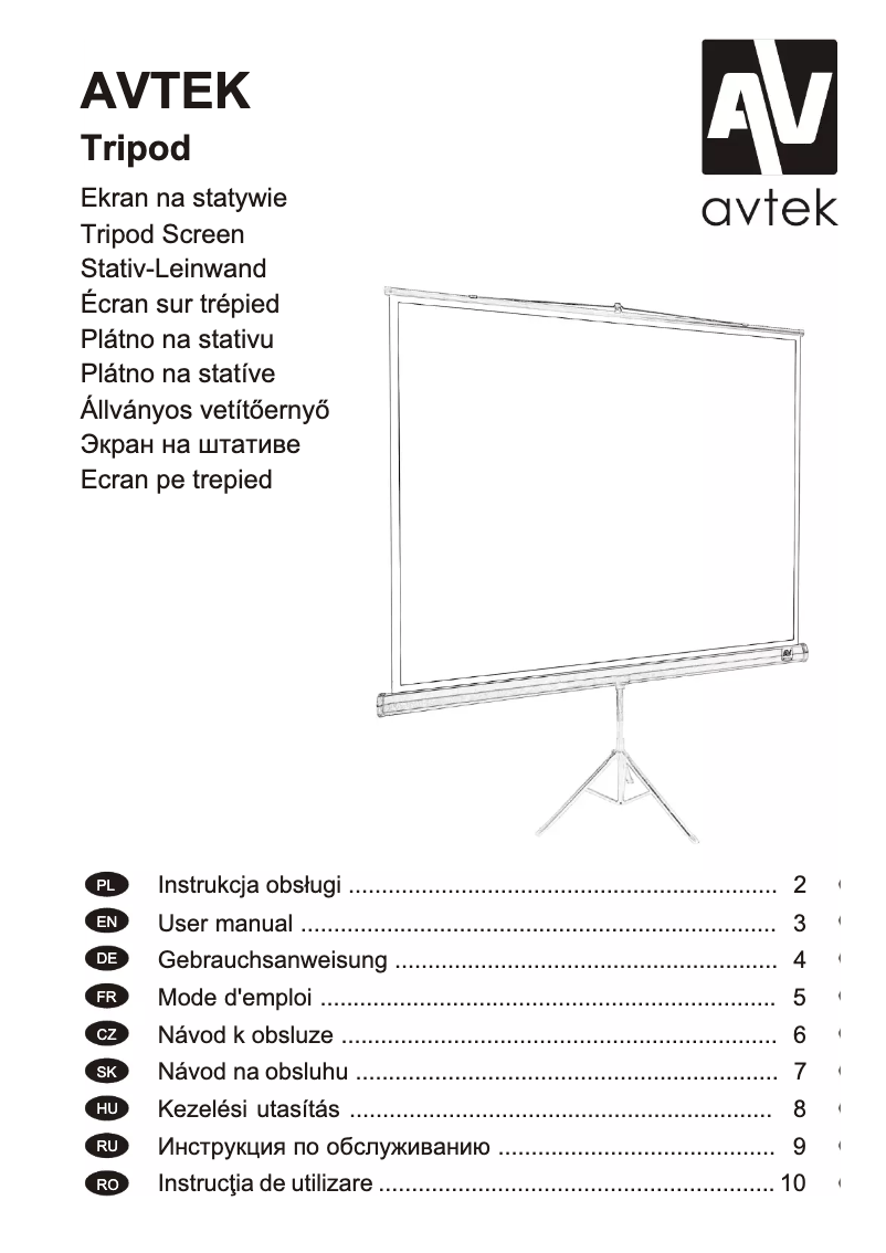 Image de la première page du manuel de l'appareil TRIPOD Pro 200