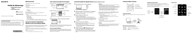 Page 1 de la notice Manuel utilisateur Sony NWZ-S754