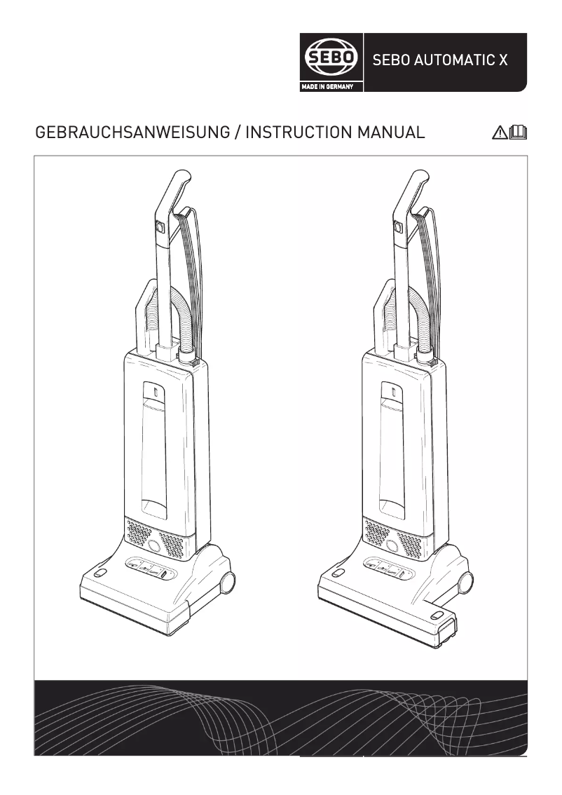 Page n°1 - Manuel utilisateur Sebo Boost Automatic X7