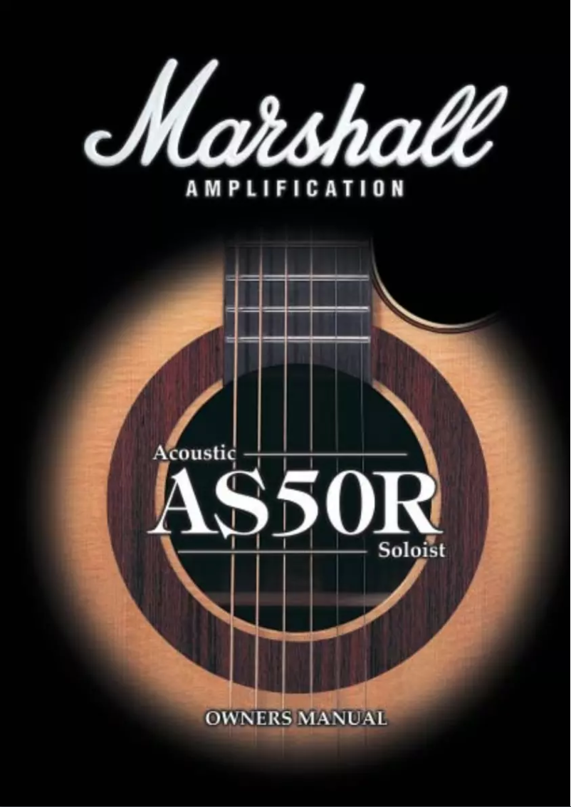 Page n°1 - Manuel utilisateur Marshall AS50R