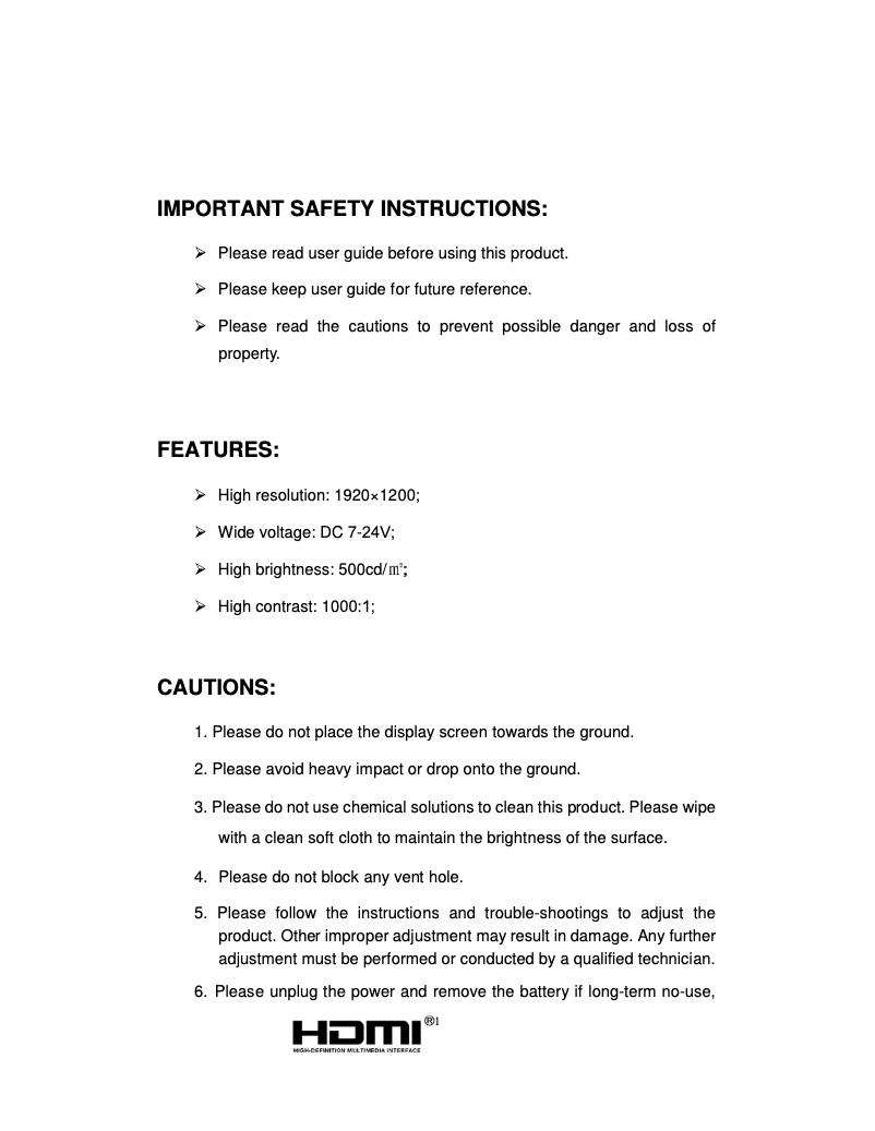 Image de la première page du manuel de l'appareil FS7