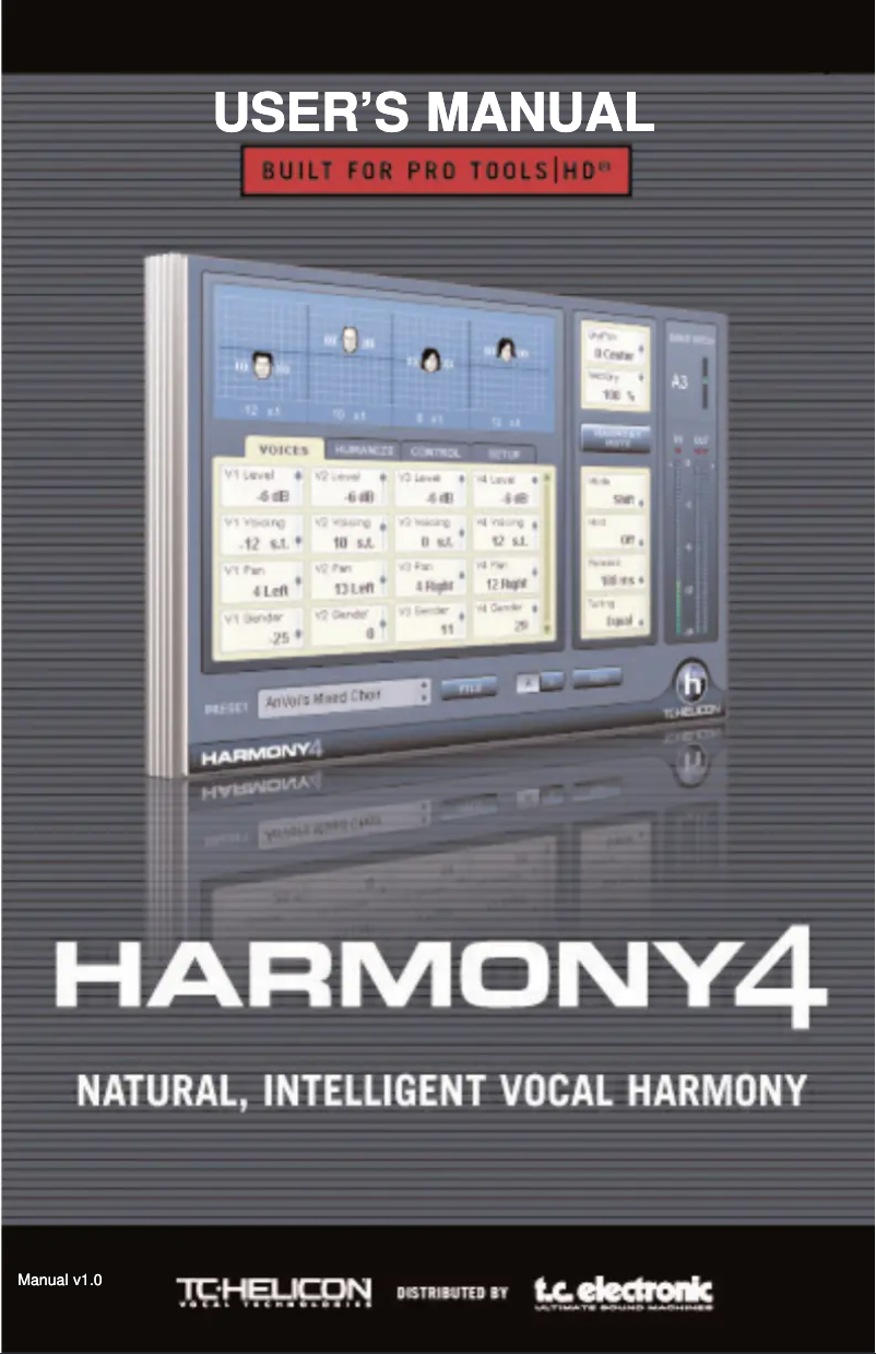 Image de la première page du manuel de l'appareil Harmony4 TDM