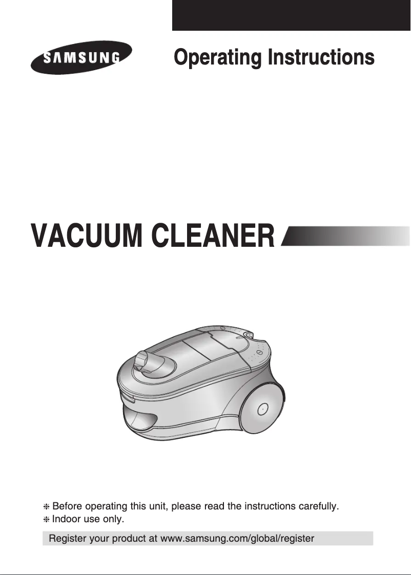 Page 1 de la notice Manuel utilisateur Samsung VC-9615TPS